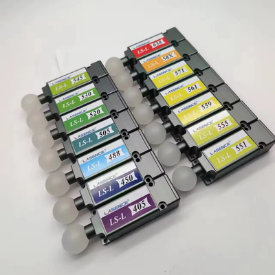 488nm 20mW 50mW 80mW Blauwe laserdiodemodule voor Life Science 0,5m vezellengte