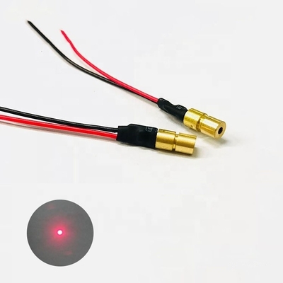 650nm 5mw Messing Laser Diodemodule met 0,5s Rise Time en 70-100% Beam Roundness