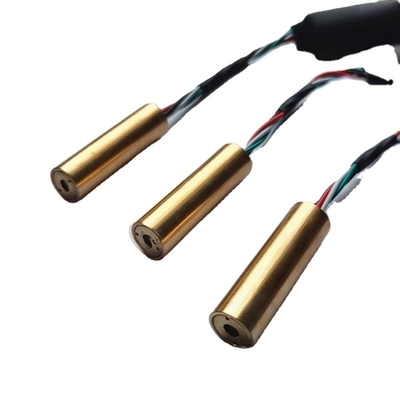 5VDC 650nm rode lasermodule met lange levensduur MTTF bij 25C en koper behuizing