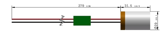 Onderdelen Type Lasercomponent Geel 561nm Dot Laser Module 20mW Compacte grootte