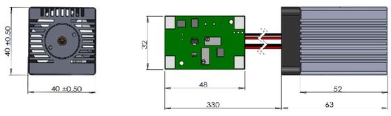 Geel 571nm lasermodule DPSS Laser 50mW 571nm voor industriële toepassingen